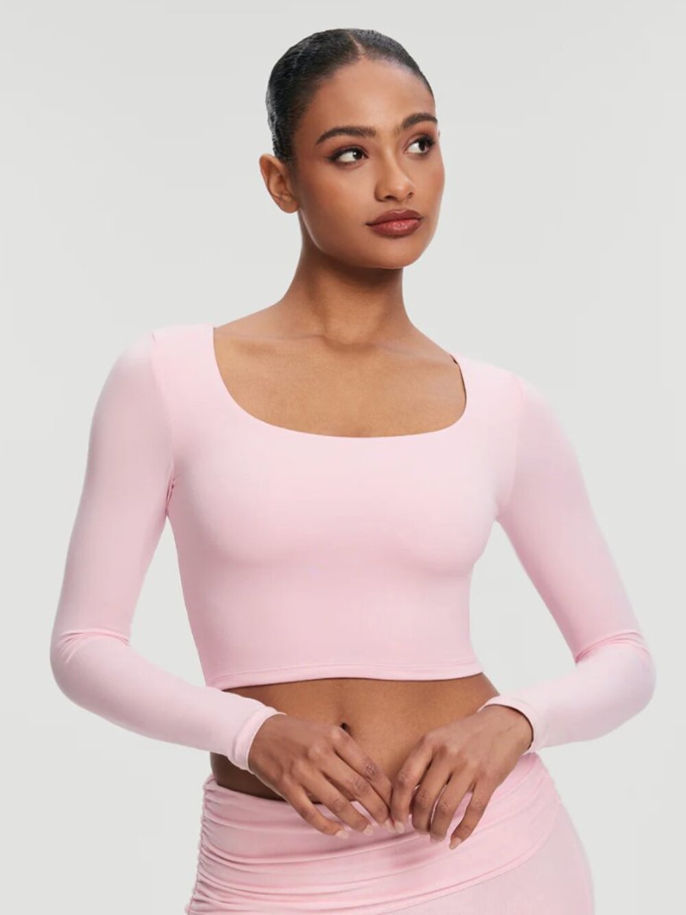 NEW BetterMe Cropped Round Neck Top - SIze Small